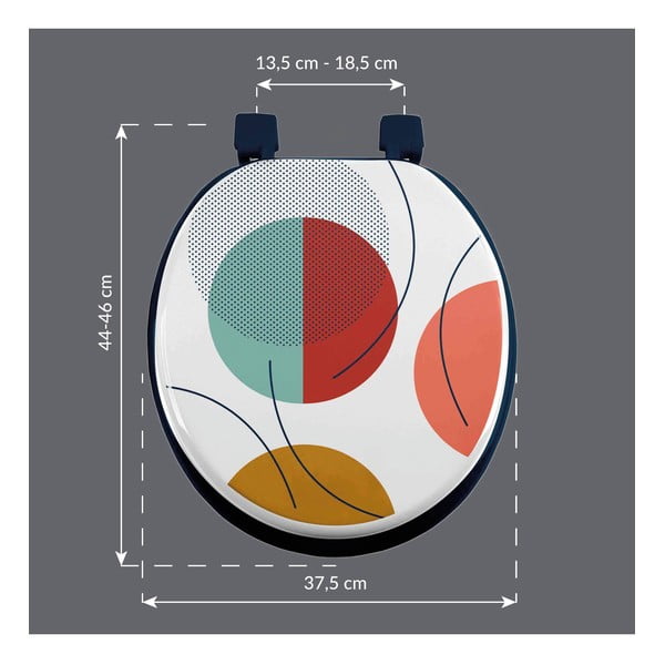 WC daska 37 x 47 Color pop – douceur d'intérieur-image-1