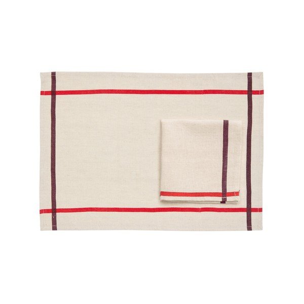 Podmetač 2 kom od mješavine lana 35x50 cm Delma – Kave Home