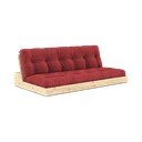 Crvena sklopiva sofa od samta 196 cm Base – Karup Design