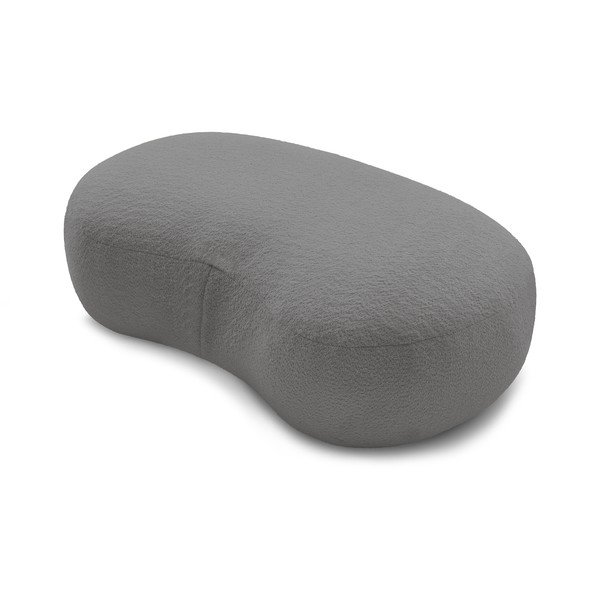 Tabure svijetlo sive boje od bouclé tkanine Saint-Germain – Bobochic Paris-image-4