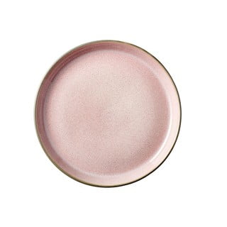 Pink zemljani tanjur Bitz Mensa, ø 17 cm