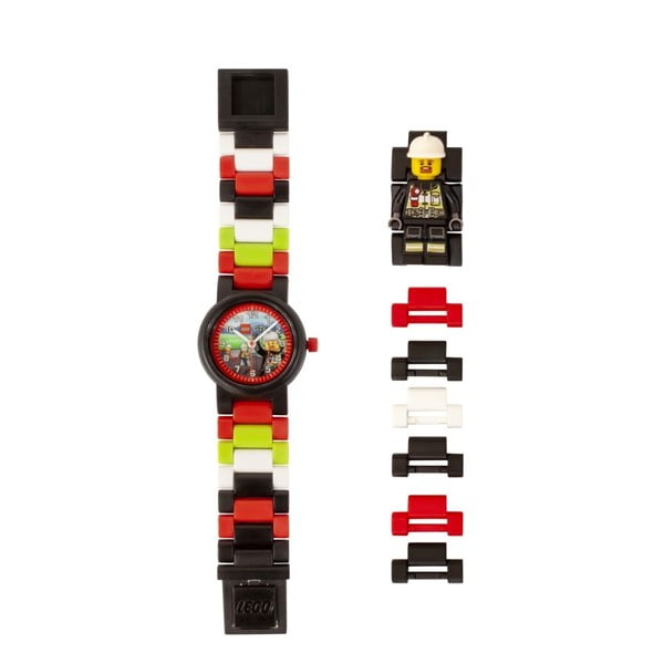Dječji sat s figuricom LEGO® City Vatrogasca