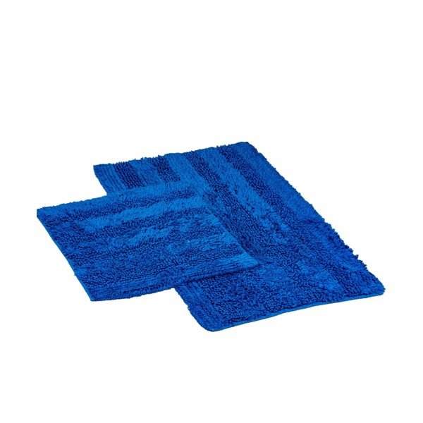 Tamno plave kupaonske prostirke u setu 2 kom 60x100 cm Luxury Softy – Foutastic