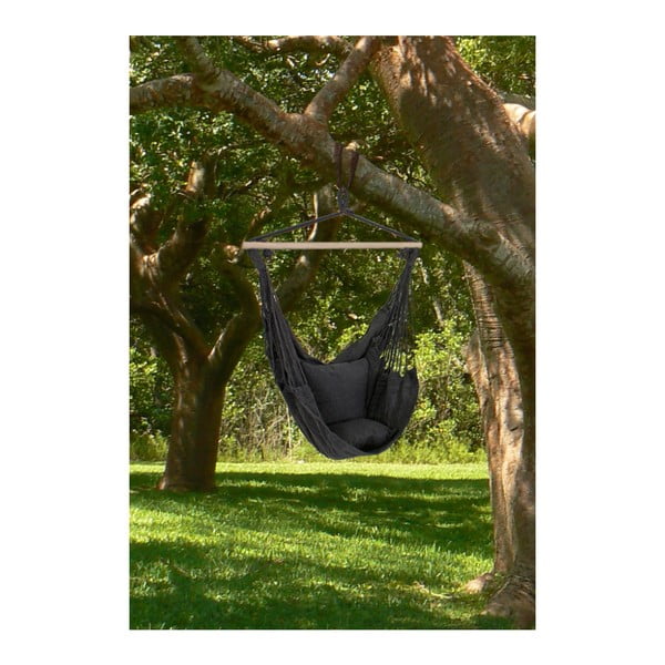 Crna podstavljena viseća vrtna fotelja Tobago – Garden Pleasure-image-2