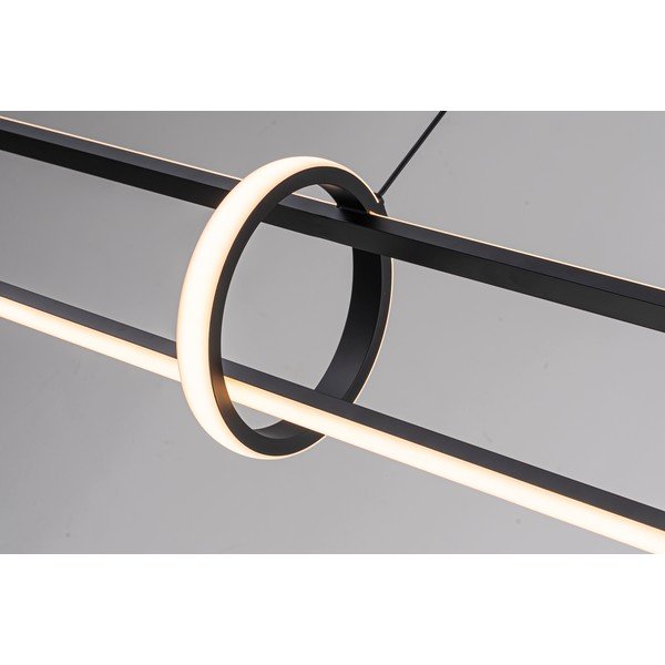 Crna metalna LED viseća svjetiljka Alken – Bizzotto-image-3