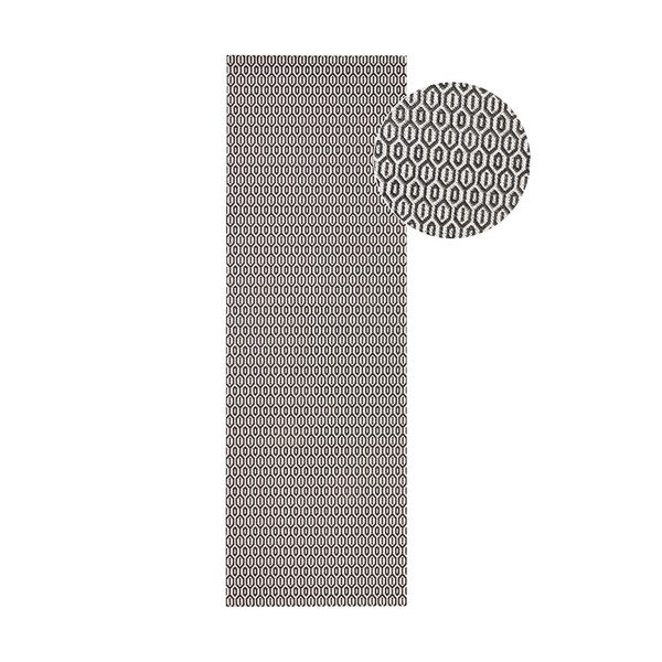 Crno-bijeli vanjski tepih NORTHRUGS Coin, 80 x 200 cm