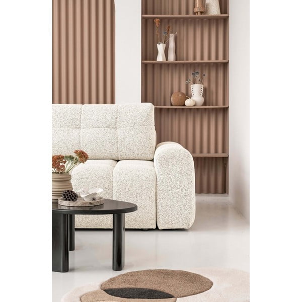 Krem sklopiva/s prostorom za odlaganje kutna garnitura (s lijevim kutom) Lulu – Miuform-image-4