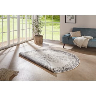 Sivo-krem vanjski tepih NORTHRUGS Borbon, ø 200 cm