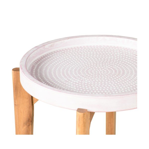 Vrtni stol s ružičastom betonskom pločom Bonami Selection Bari, ø 55 cm-image-2