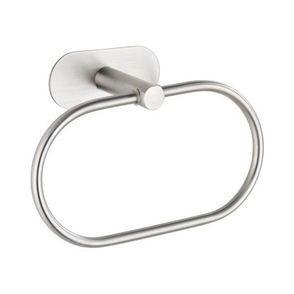 Samoljepljiv držač za ručnike od nehrđajućeg čelika u mat srebrnoj boji Orea – Wenko-image-3