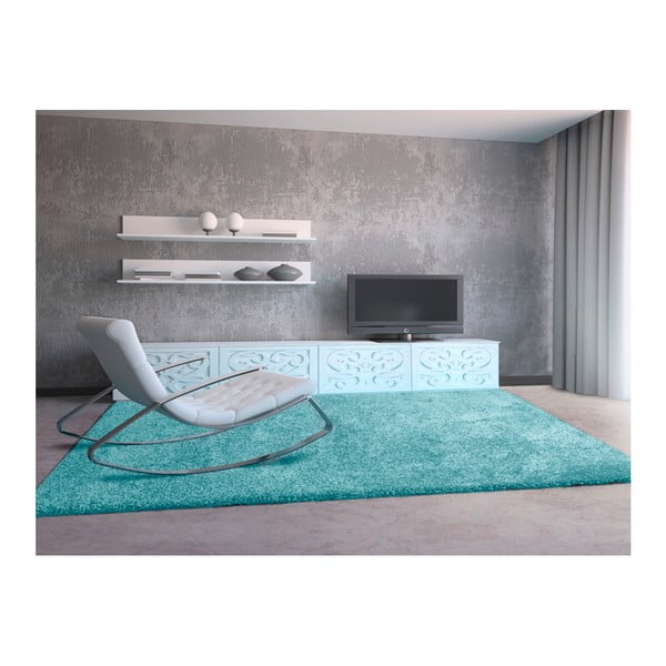 Svijetloplavi tepih Universal Aqua Liso, 67 x 125 cm-image-1