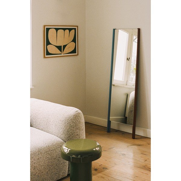 Stojeće ogledalo s okvirom od masivnog drveta 49x166 cm Lun – noo.ma-image-2