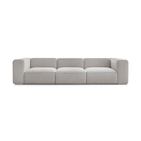 Svijetlo siva sofa 345 cm Zephyr – Bobochic Paris