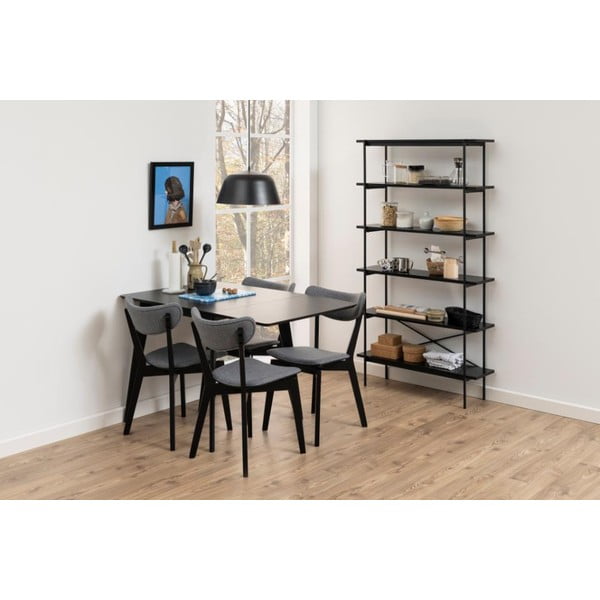 Crni regal u dekoru jasena 94x172 cm Angus – Actona-image-1