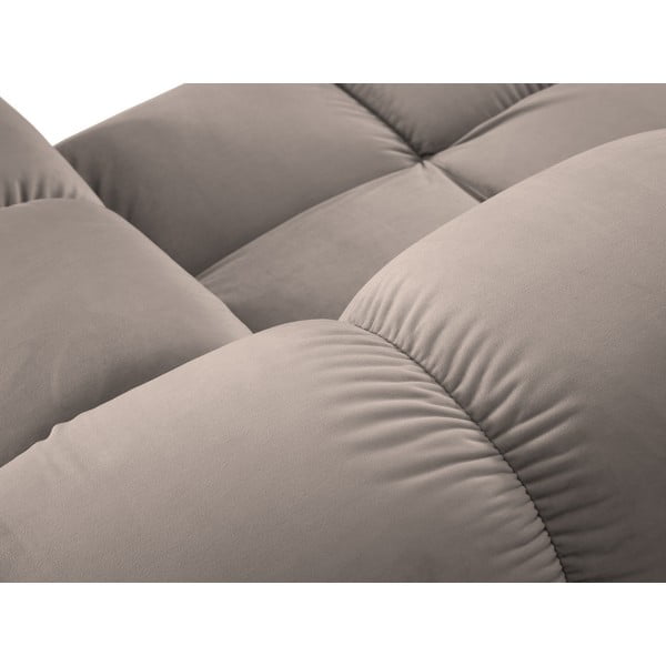 Svjetlo smeđa baršunasti sofa 282 cm Bellis – Micadoni -image-1