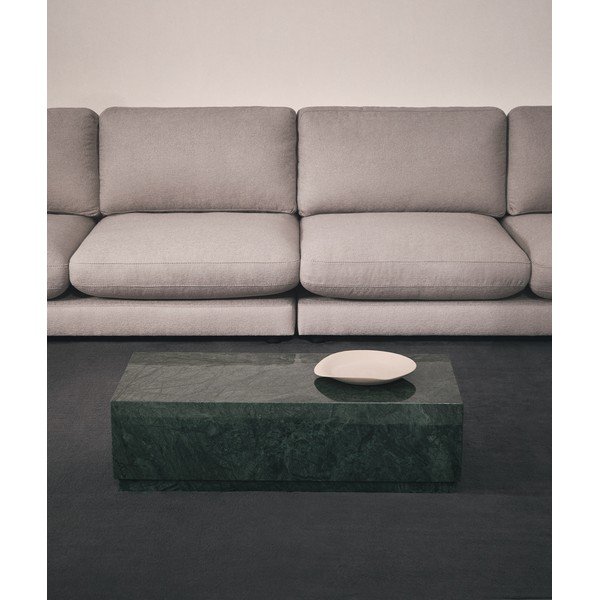 Zeleni mramorni stolić za kavu 50x100 cm Sorein – Kave Home-image-2