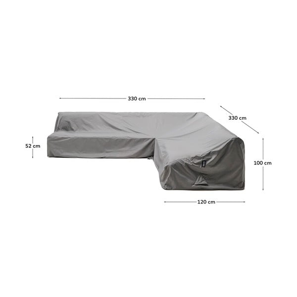 Zaštitna navlaka za vrtni namještaj 330x330x100 cm Iria – Kave Home-image-4