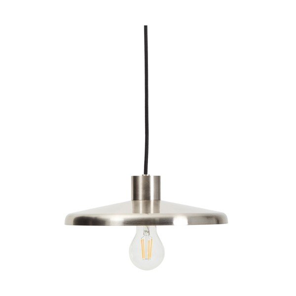 Viseća svjetiljka u srebrnoj boji s metalnim sjenilom Nuvira – Kave Home