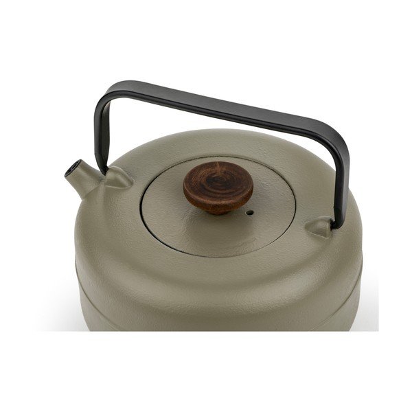 Kaki zeleni čajnik od lijevanog željeza s cjedilom 750 ml Henan – Bredemeijer-image-3