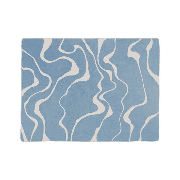 Plava/krem deka 150x200 cm Felu – noo.ma