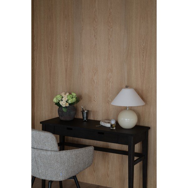 Pomoćni stol s pločom stola u dekoru hrasta u tamnoj prirodnoj boji 40x110 cm Garrison – Rowico-image-1