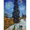 Reprodukcija slike Vincent Van Gogh - Country Road in Provence by Night, 45 x 60 cm