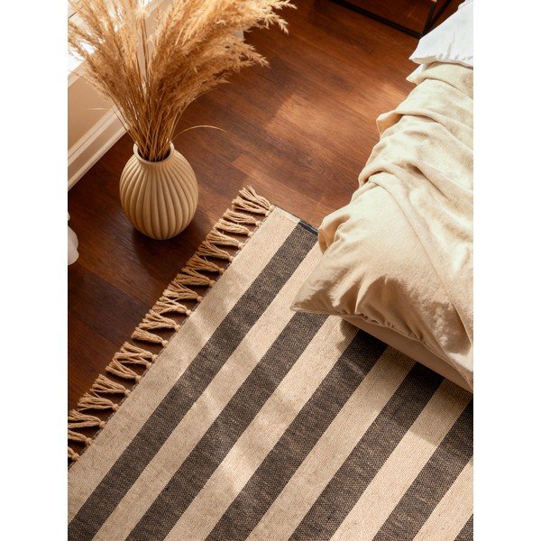 Crni/krem ručno rađen juten tepih 120x170 cm Playa – Hanse Home-image-3