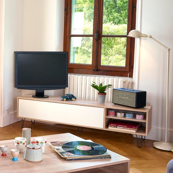Bijeli TV stol TemaHome Aero-image-1