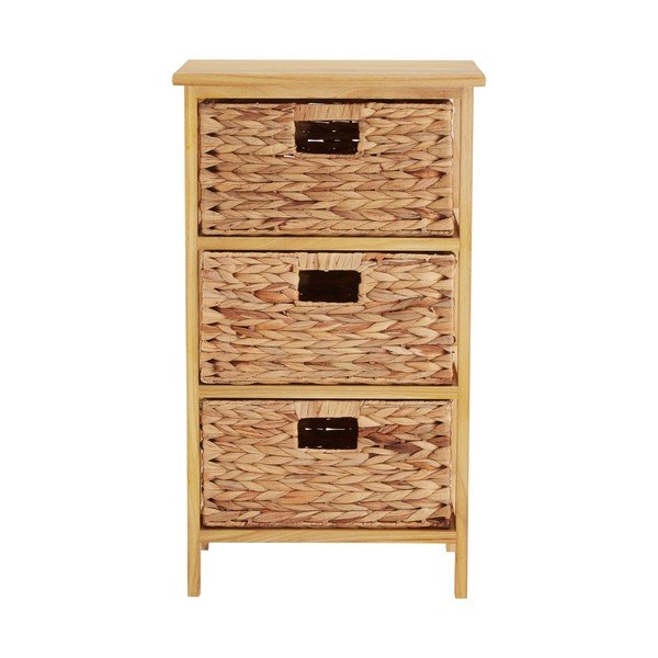 Visoka komoda od masivne paulovnije u prirodnoj boji 41x70 cm – Premier Housewares