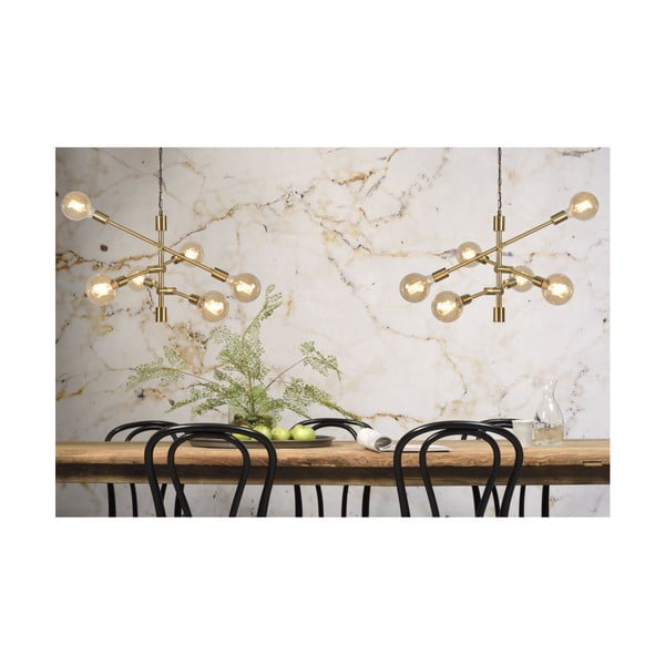 Viseća svjetiljka u zlatnoj boji za 6 žarulja Citylight Nashville-image-4