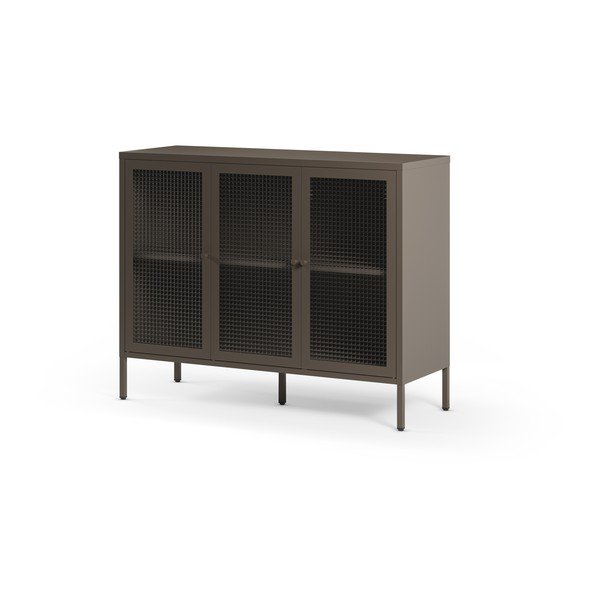 Siva metalna vitrina 121x90x40 cm Layna – Marckeric-image-4