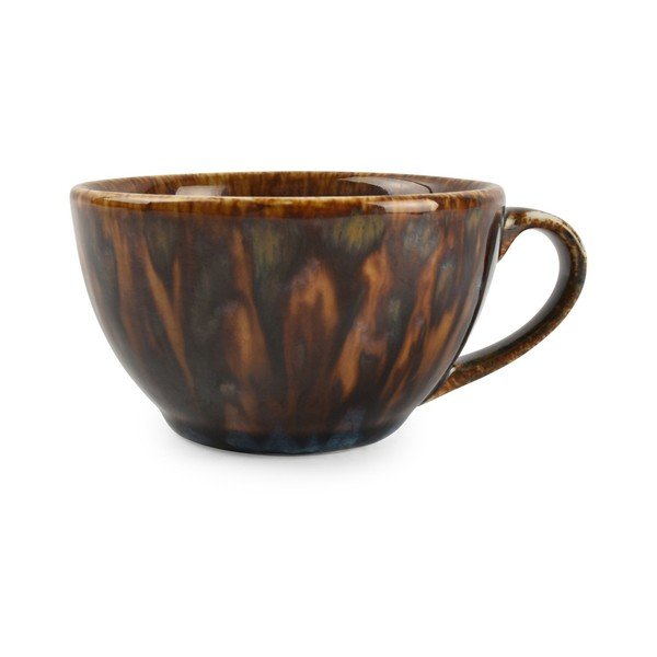 Smeđa porculanska šalica za cappuccino 200 ml Resto – BonBistro