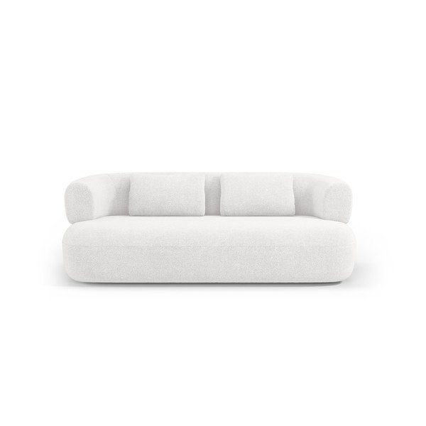 Sofa od bouclé tkanine boje slonovače 178 cm Jenny – Micadoni -image-2