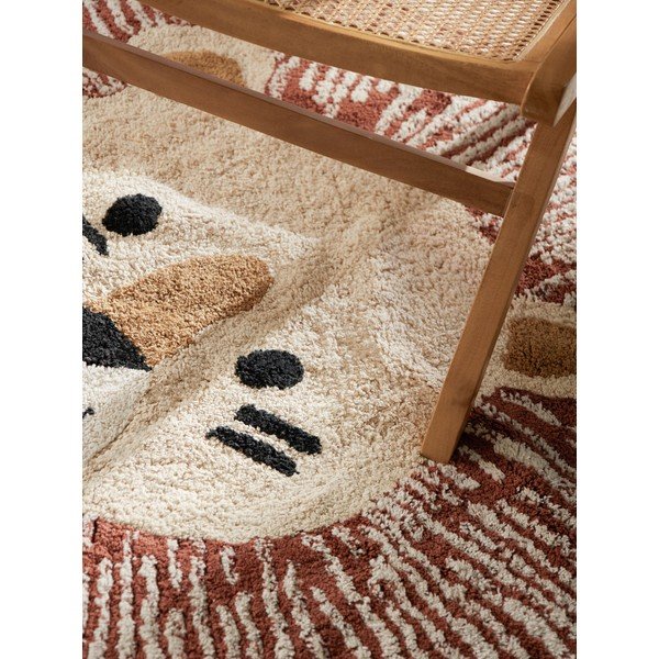 Krem periv/ručno rađen pamučan dječji tepih 140x200 cm Snuggle Leander – Hanse Home-image-3
