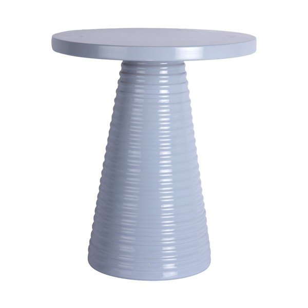 Metalni okrugao pomoćni stol ø 40 cm Catania Ribbed – Leitmotiv