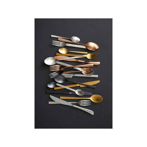 Željezan pribor 16 kom u mat srebrnoj boji – Bitz-image-2