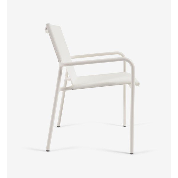 Bijela aluminijska vrtna stolica Kave Home Zaltana-image-3