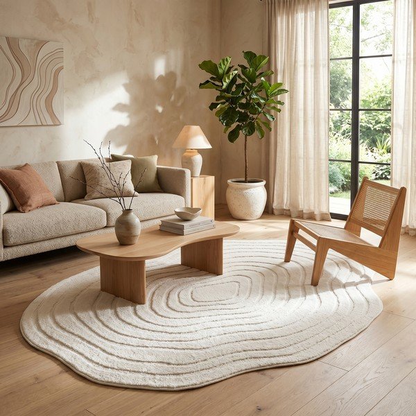 Krem tepih 160x230 cm Pebble – ESTE-image-1