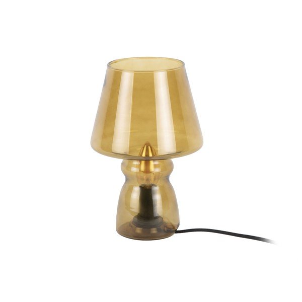 Stolna svjetiljka u senf žutoj boji Leitmotiv Glass, visina 25 cm-image-2