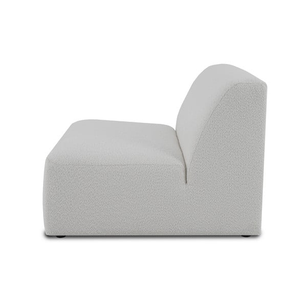 Bijela modularna sjedeća garnitura od bouclé tkanine (srednji modul ) Roxy – Scandic-image-2