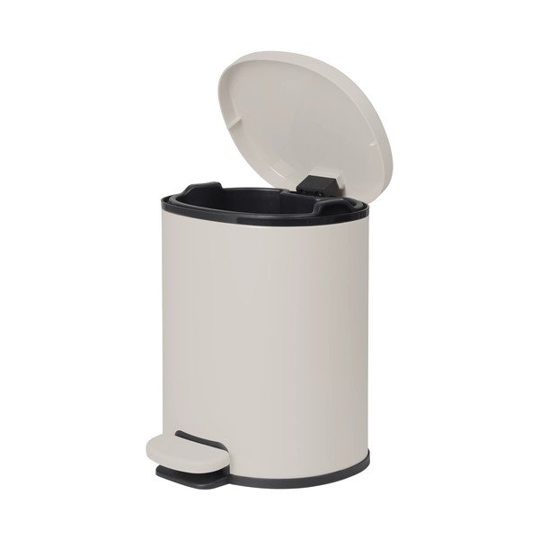 Krem željezna kanta za smeće s pedalom 5 l Para – Blomus-image-1