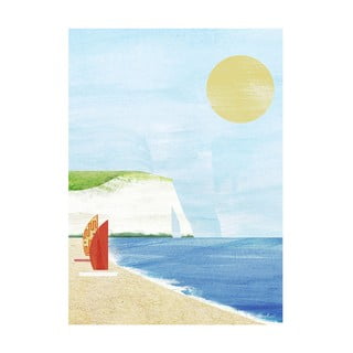 Plakat 30x40 cm Etretat Cliffs - Travelposter