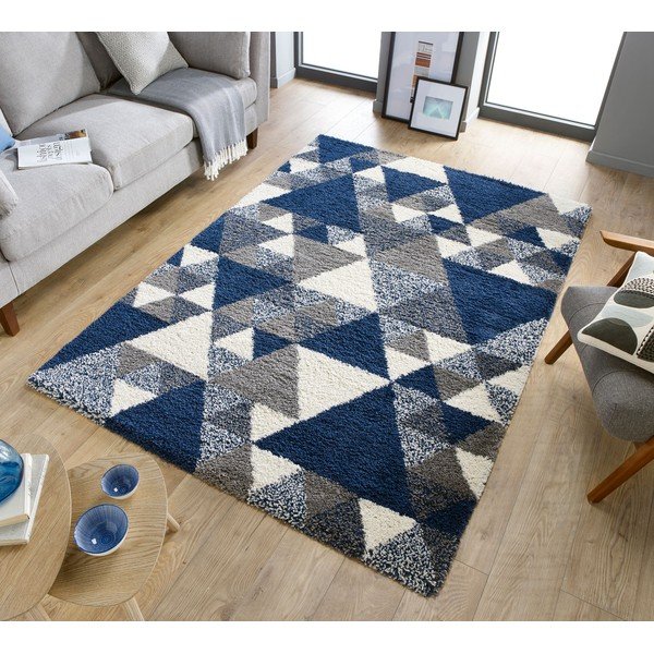 Tamnoplavi tepih Flair Rugs Nuru, 80 x 150 cm-image-4