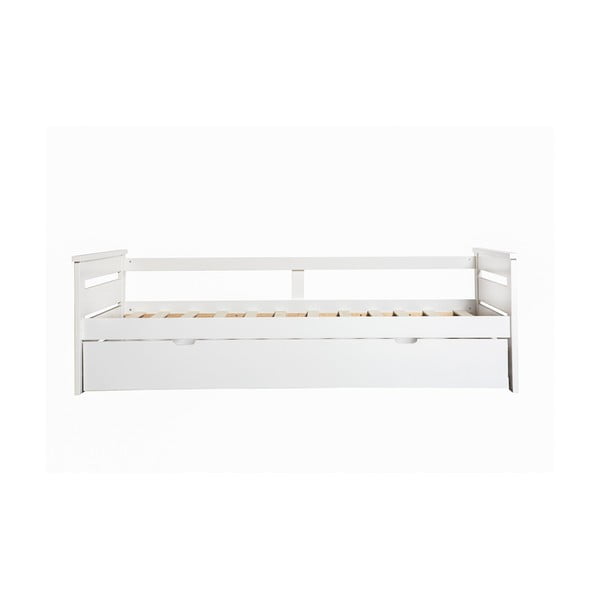 Bijeli sklopivi krevet Marckeric Romantica, 90 x 190 cm