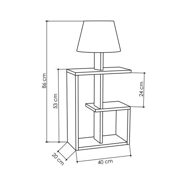 Bijela samostojeća lampa Homitis Saly-image-2