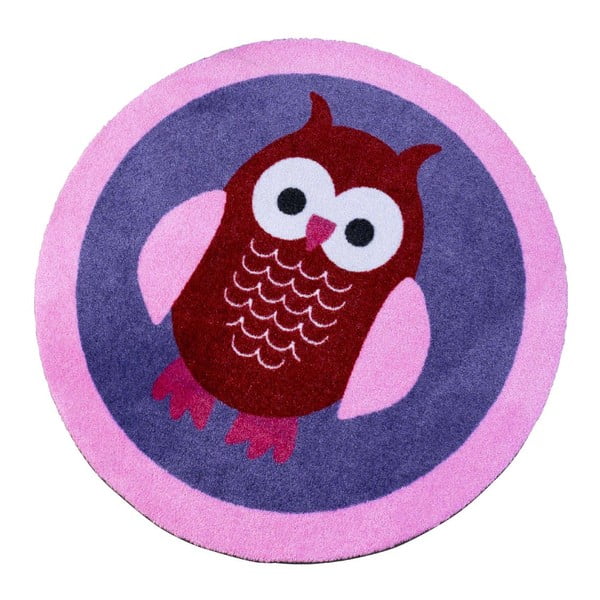 Dječji ljubičasti tepih Zala Living Owl, ⌀ 100 cm