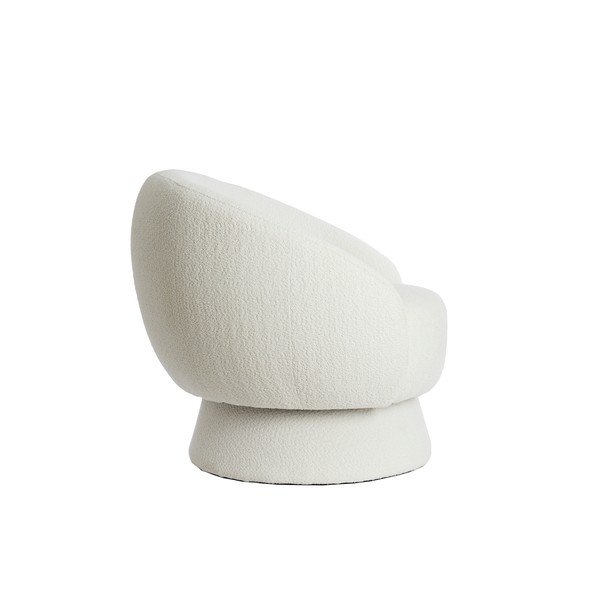 Krem fotelja od bouclé tkanine Avoria – Light & Living-image-3