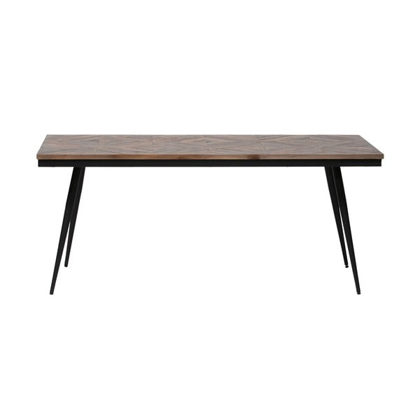 Blagovaonski stol od tikovine BePureHome Rhombic, 180 x 90 cm