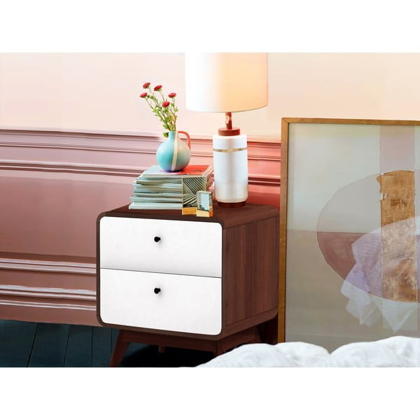 Bijeli noćni ormarić Cassie - Støraa-image-4