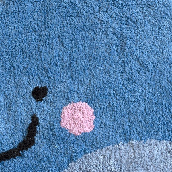 Plavi pamučni kupaonski otirač Mr. Fox Blue Whale, 69 x 44 cm-image-2